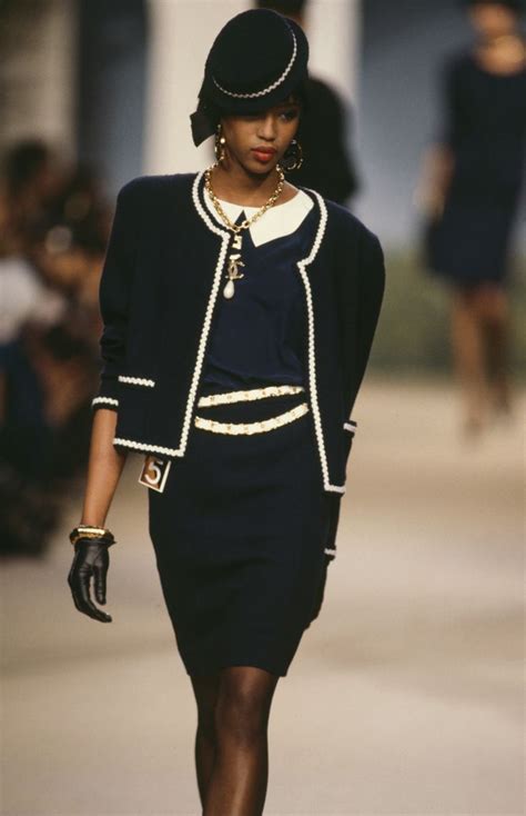 vintage chanel runway|old Chanel outfits.